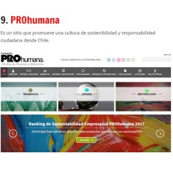 PROhumana reconocida dentro de los 30 mejores sitios en RSE a nivel global