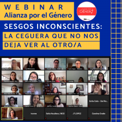 Webinar Alianza por el Género “Sesgos Inconscientes: La ceguera que no nos deja ver al otro/a”